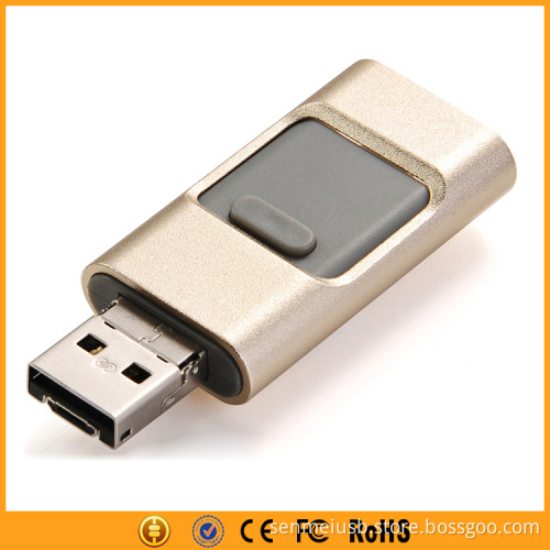 3 IN 1 16GB 32GB 64GB USB Flash Drive For iPhone And Android